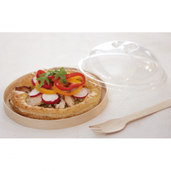 Achat Couvercle bois naturel avec fond en papier recyclable