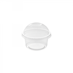 Achat Pot rond transparent en PET 8 cl – Idéal aliments et desserts
