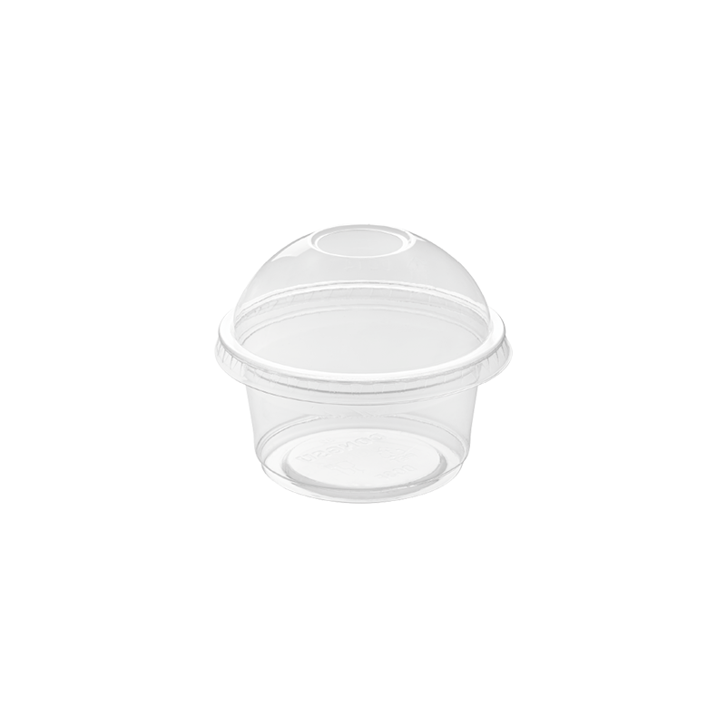 Achat Pot rond transparent en PET 8 cl – Idéal aliments et desserts