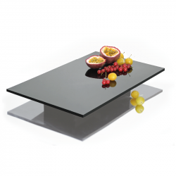 Plateau acrylique noir