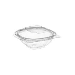 Vente Saladier rond plastique transparent avec couvercle – Emballage alimentaire vente à emporter