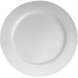 Assiette ronde striée