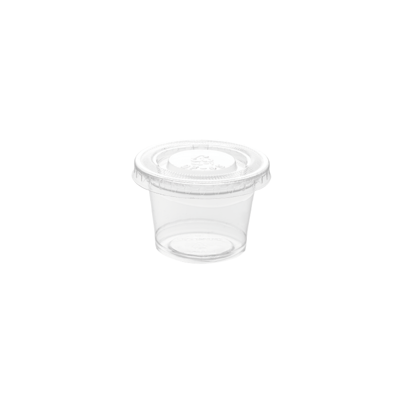 Pot rond transparent pet