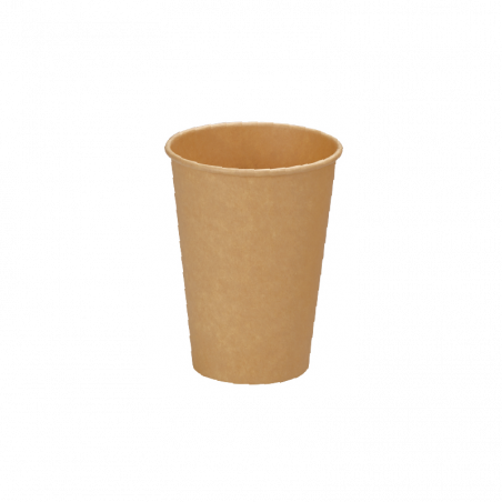 CARTON: Gobelet en carton brun 360ml sans plastique