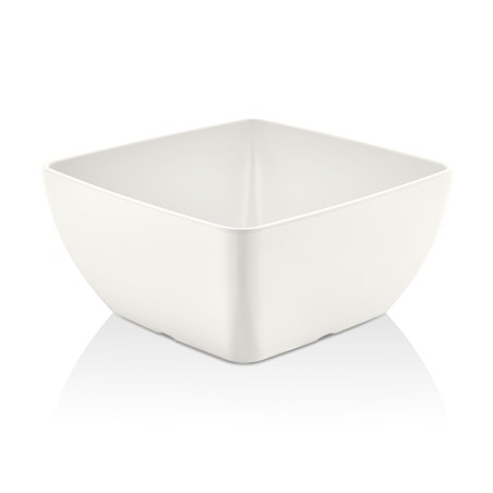 Mini Bol Carré En Mélamine Blanc - 9cm, 140ml, Lavable Au Lave-Vaisselle