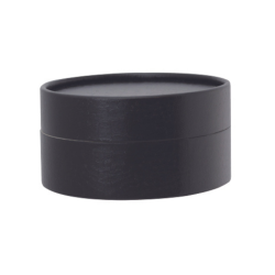 Achat Boîte Lux ronde noire imitation cuir – Emballage traiteur premium