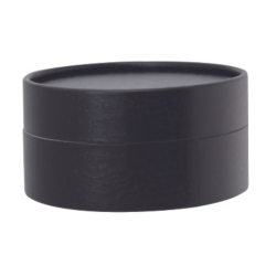 Achat Boîte Lux ronde noire imitation cuir – Emballage traiteur premium