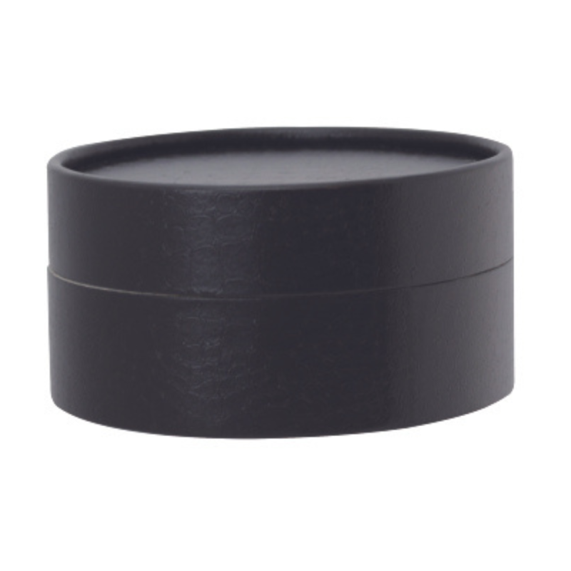 Achat Boîte Lux ronde noire imitation cuir – Emballage traiteur premium