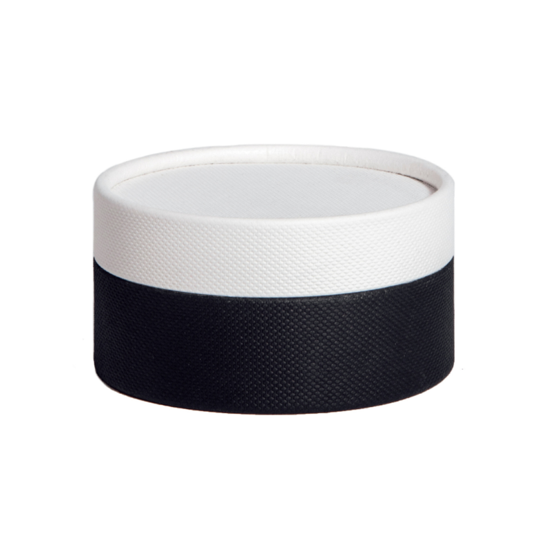 Achat Boîte ronde Lux noir et blanc – Emballage alimentaire élégant