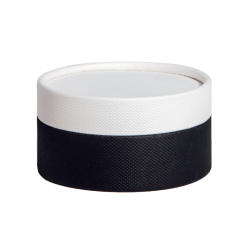 Achat Boîte ronde Lux noir et blanc – Emballage alimentaire élégant