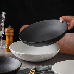 Bol texturé motif rocheux mat