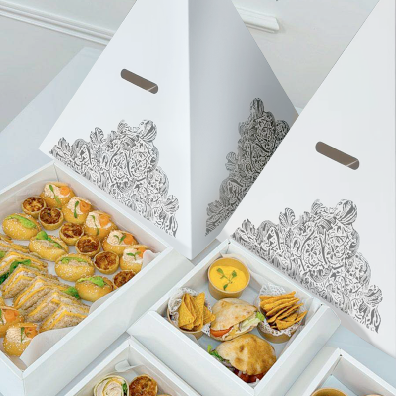 Achat Pyramide des saveurs en carton blanc à emporter
