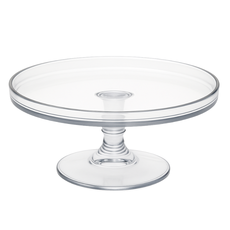 Achat Présentoir a gâteaux sur pied transparent