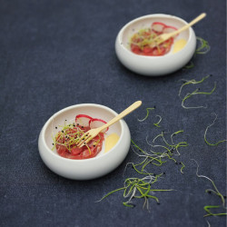 Achat Cassolette en porcelaine ronde – Traiteur et restauration