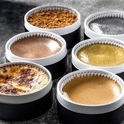 Achat Boîte ronde Lux noir et blanc – Emballage alimentaire élégant