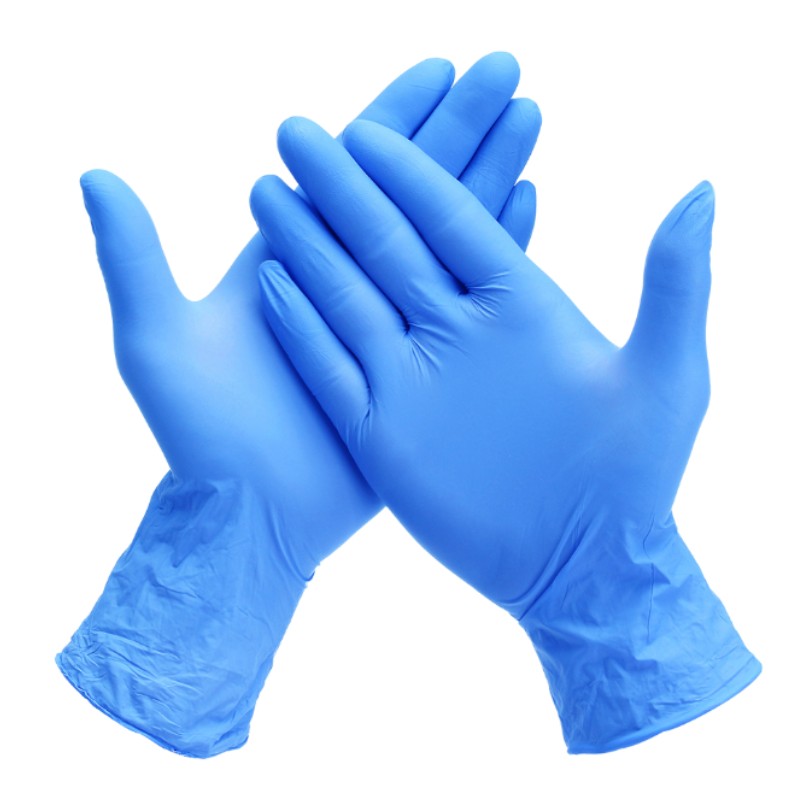 Gants Usage Unique Bleu Nitrile Taille M