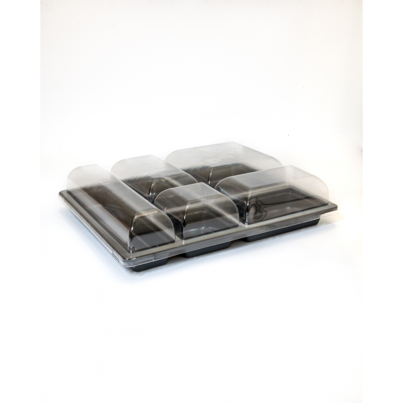 Vente Plateau repas thermoformé plastique avec couvercle