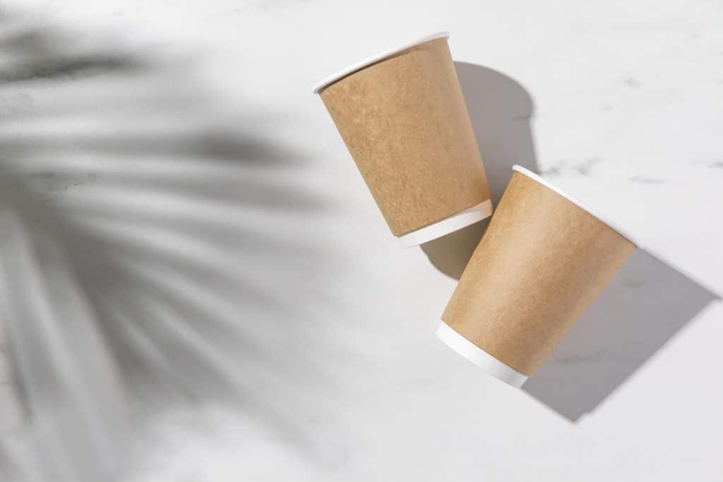 arrangement gobelets papier plat