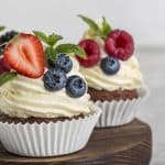 belle delicieuse vue face dessert