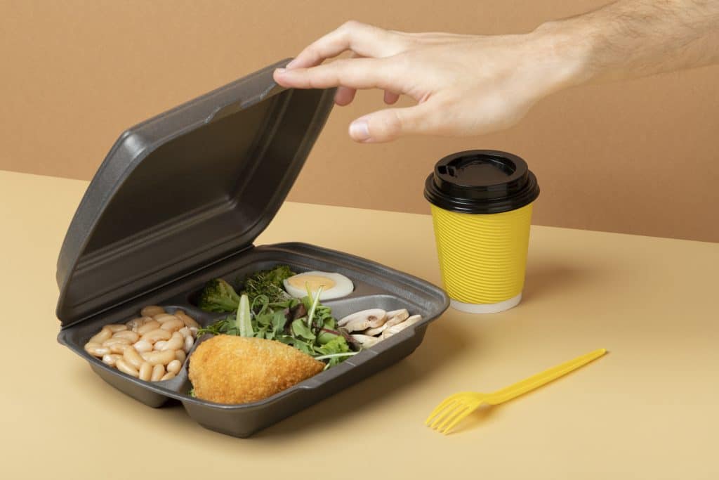 pack nourriture delicieuse angle eleve